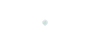 PRESTIGE 5328 3mm WHITE OPAL SHIMMER 2X Bicone Bead