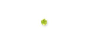 PRESTIGE 5328 3mm CITRUS GREEN Bicone Bead