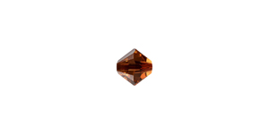 PRESTIGE 5328 4mm SM. AMBER Bicone Bead