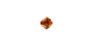 PRESTIGE 5328 4mm LIGHT AMBER Bicone Bead