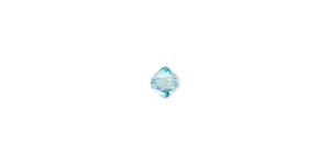 PRESTIGE 5328 4mm AQUAMARINE AB Bicone Bead