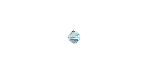 PRESTIGE 5328 4mm AQUAMARINE SHIMMER Bicone Bead