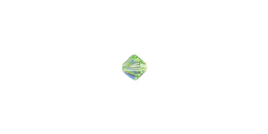 PRESTIGE 5328 4mm PERIDOT SHIMMER Bicone Bead