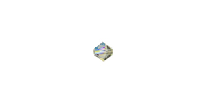 PRESTIGE 5328 4mm BLACK DIAMOND SHIMMER Bicone Bead