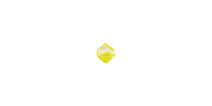 PRESTIGE 5328 4mm YELLOW OPAL SHIMMER 2X Bicone Bead