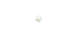 PRESTIGE 5328 4mm WHITE OPAL SHIMMER Bicone Bead