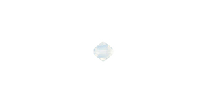 PRESTIGE 5328 4mm WHITE OPAL Bicone Bead