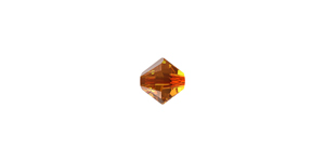 PRESTIGE 5328 5mm LIGHT AMBER Bicone Bead