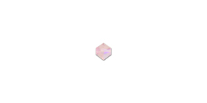 PRESTIGE 5328 5mm LIGHT ROSE SHIMMER Bicone Bead