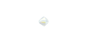 PRESTIGE 5328 5mm WHITE OPAL SHIMMER Bicone Bead