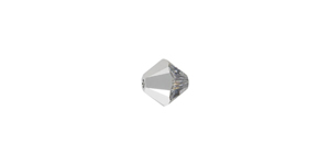 PRESTIGE 5328 6mm CRYSTAL LIGHT CHROME Bicone Bead