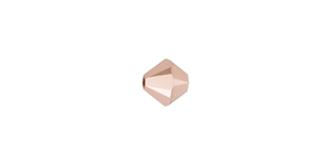 PRESTIGE 5328 6mm CRYSTAL ROSE GOLD 2X Bicone Bead