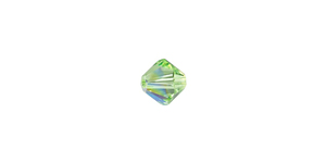 PRESTIGE 5328 6mm PERIDOT SHIMMER Bicone Bead