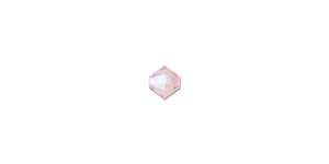 PRESTIGE 5328 6mm LIGHT ROSE SHIMMER Bicone Bead