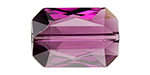 PRESTIGE 5515 18mm Emerald Cut Bead Amethyst