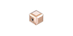 PRESTIGE 5601 4mm Cube Bead Crystal Rose Gold