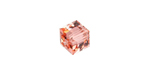 PRESTIGE 5601 6mm Faceted Cube Rose Peach