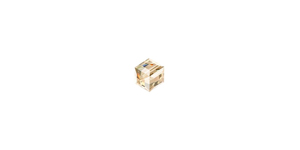 PRESTIGE 5601 4mm CRYSTAL GOLDEN SHADOW B Cube Bead