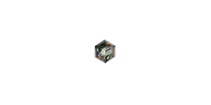 PRESTIGE 5601 4mm CRYSTAL VITRAIL MEDIUM B Cube Bead