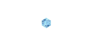 PRESTIGE 5601 4mm AQUAMARINE Cube Bead