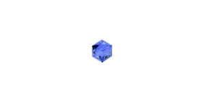 PRESTIGE 5601 4mm SAPPHIRE Cube Bead