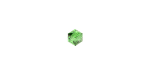 PRESTIGE 5601 4mm PERIDOT Cube Bead