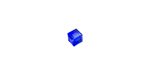PRESTIGE 5601 4mm MAJESTIC BLUE Cube Bead