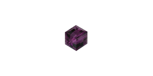 PRESTIGE 5601 6mm AMETHYST Cube Bead