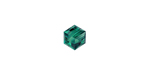 PRESTIGE 5601 6mm EMERALD Cube Bead