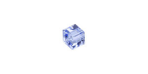 PRESTIGE 5601 6mm LIGHT SAPPHIRE Cube Bead