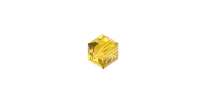 PRESTIGE 5601 6mm LIGHT TOPAZ Cube Bead