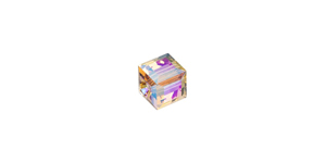 PRESTIGE 5601 6mm LIGHT COLORADO TOPAZ SHIMMER B Cube Bead