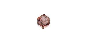 PRESTIGE 5601 6mm BLUSH ROSE Cube Bead