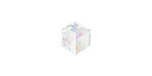 PRESTIGE 5601 8mm CRYSTAL AB B Cube Bead