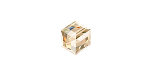 PRESTIGE 5601 8mm CRYSTAL GOLDEN SHADOW B Cube Bead