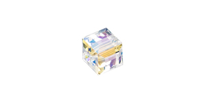 PRESTIGE 5601 8mm CRYSTAL SHIMMER B Cube Bead