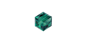 PRESTIGE 5601 8mm EMERALD Cube Bead