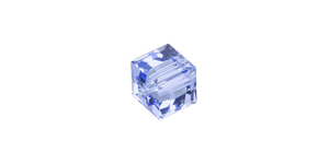 PRESTIGE 5601 8mm LIGHT SAPPHIRE Cube Bead