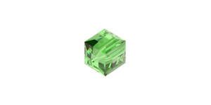 PRESTIGE 5601 8mm PERIDOT Cube Bead