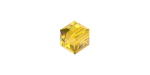 PRESTIGE 5601 8mm LIGHT TOPAZ Cube Bead