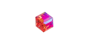 PRESTIGE 5601 8mm LIGHT SIAM SHIMMER B Cube Bead