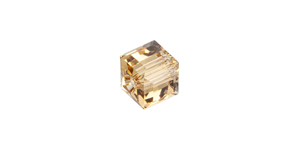 PRESTIGE 5601 8mm LIGHT COLORADO TOPAZ Cube Bead