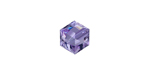 PRESTIGE 5601 8mm TANZANITE Cube Bead