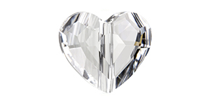 PRESTIGE 5741 12mm CRYSTAL Heart Love Bead