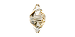 PRESTIGE 5747 12mm Double Spike Bead Crystal Golden Shadow