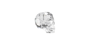 PRESTIGE 5750 13mm CRYSTAL Skull Bead