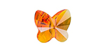 PRESTIGE 5754 8mm Butterfly Bead Tangerine