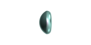 PRESTIGE 5817 6mm Crystal Pearl Cabochon Crystal Iridescent Light Turquoise