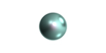 PRESTIGE 5818 6mm Round Half-Drilled Crystal Pearl Crystal Iridescent Light Turquoise