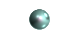 PRESTIGE 5818 6mm Round Half-Drilled Crystal Pearl Crystal Iridescent Light Turquoise